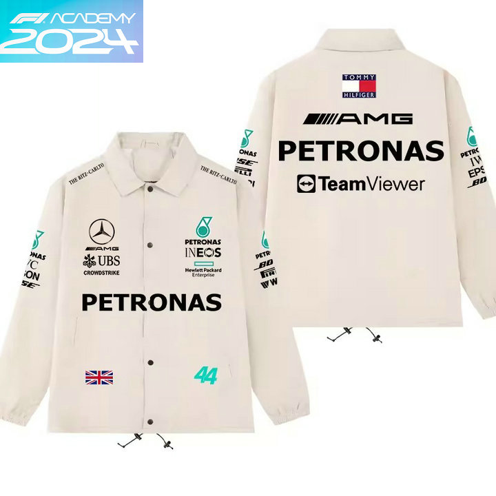 2024 Veste Mercedes Benz AMG Petronas F1 Lewis Hamilton 44 Surchemise Homme